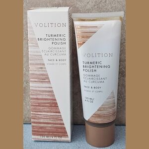 Volition Turmeric Brightening Polish for Face & Body 4 Ounce New in Box